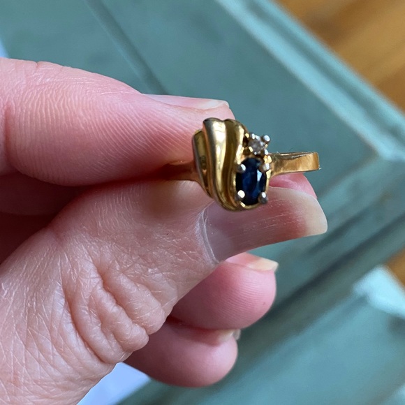 Gold plated Diamond ring - Picture 3 of 6